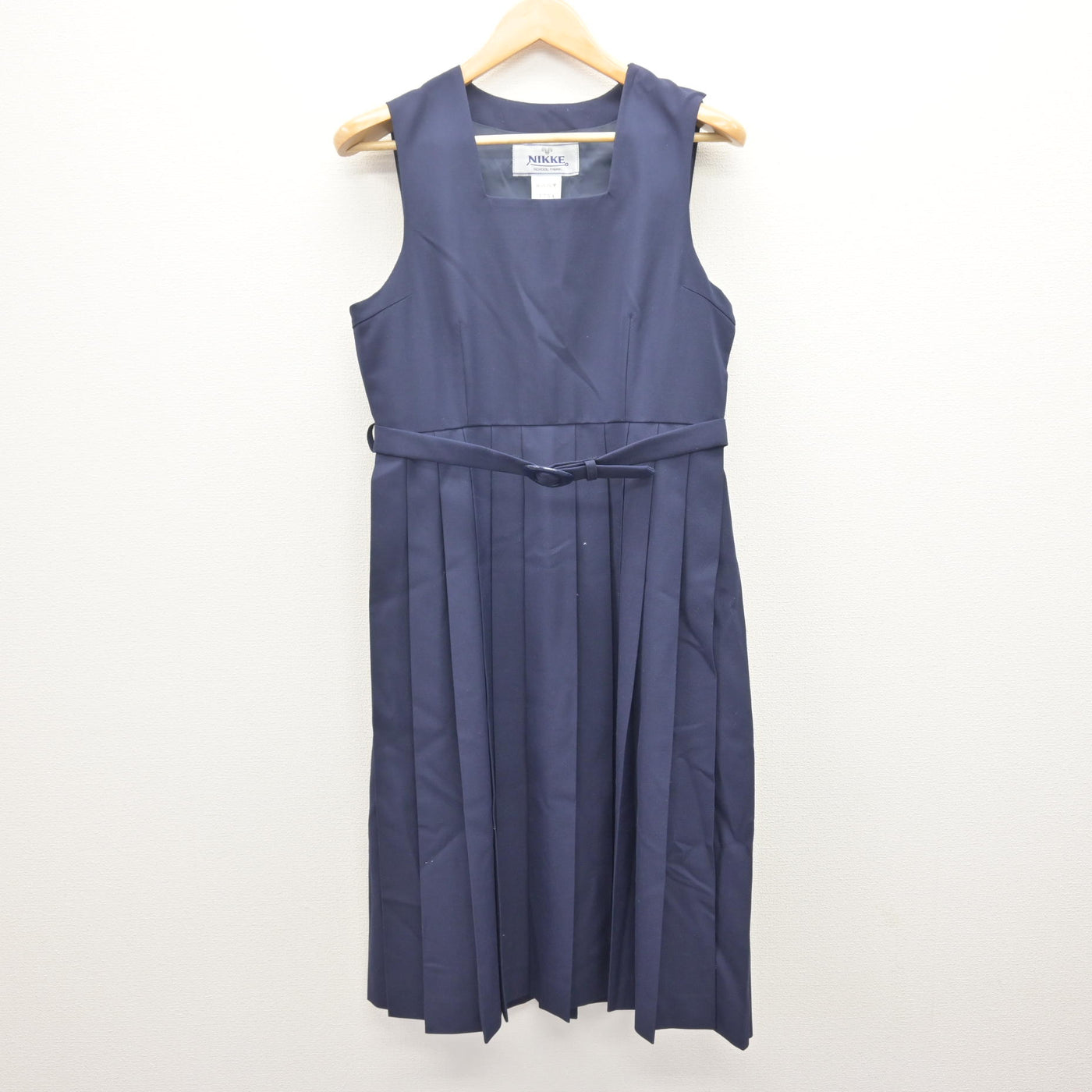 【中古】千葉県 市川市立第六中学校 女子制服 2点 (ジャンパースカート) sf114987