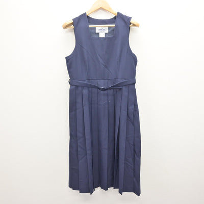 【中古】千葉県 市川市立第六中学校 女子制服 2点 (ジャンパースカート) sf114987