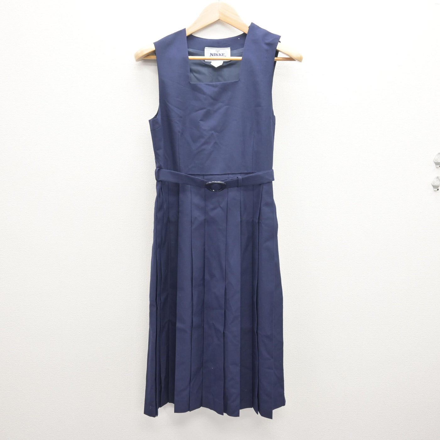 【中古】千葉県 市川市立第六中学校 女子制服 2点 (ジャンパースカート) sf114987