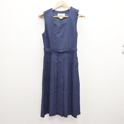 【中古】千葉県 市川市立第六中学校 女子制服 2点 (ジャンパースカート) sf114987