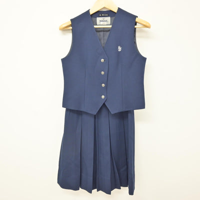 【中古】神奈川県 池上中学校 女子制服 3点 (ブレザー・ベスト・スカート) sf115026