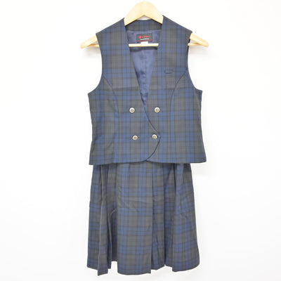 【中古】愛媛県 済美高等学校 女子制服 4点 (ブレザー・ベスト・スカート) sf115029