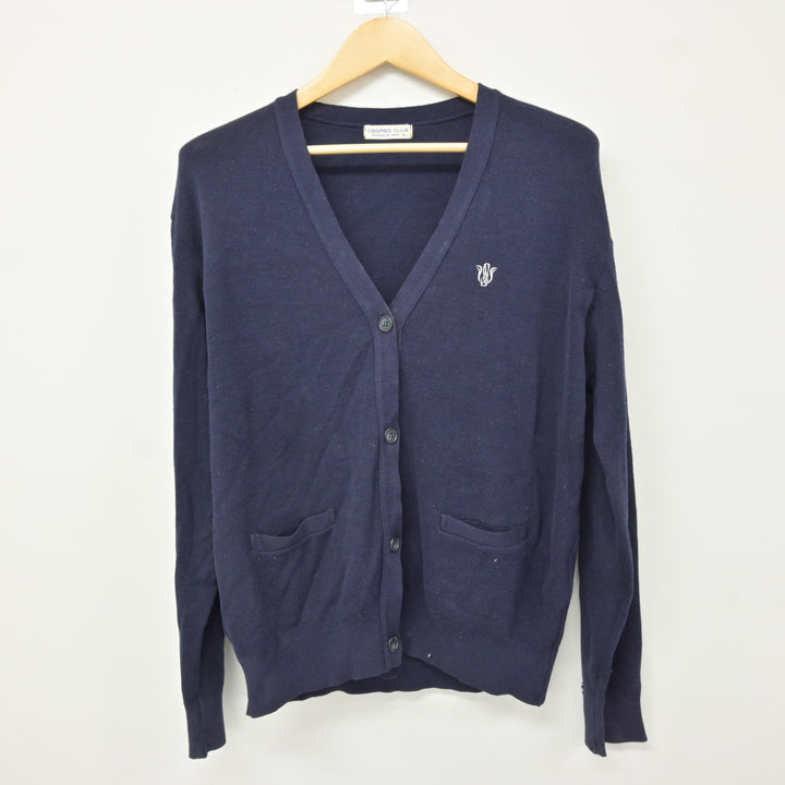 聖和学園　長袖青　サイズL 中古】宮城県 聖和学園高等学校 女子制服 2点 (ニット・ニット