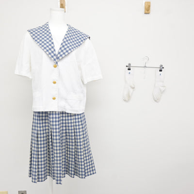 【中古】宮城県 聖和学園高等学校 女子制服 3点 (セーラー服・スカート) sf115061