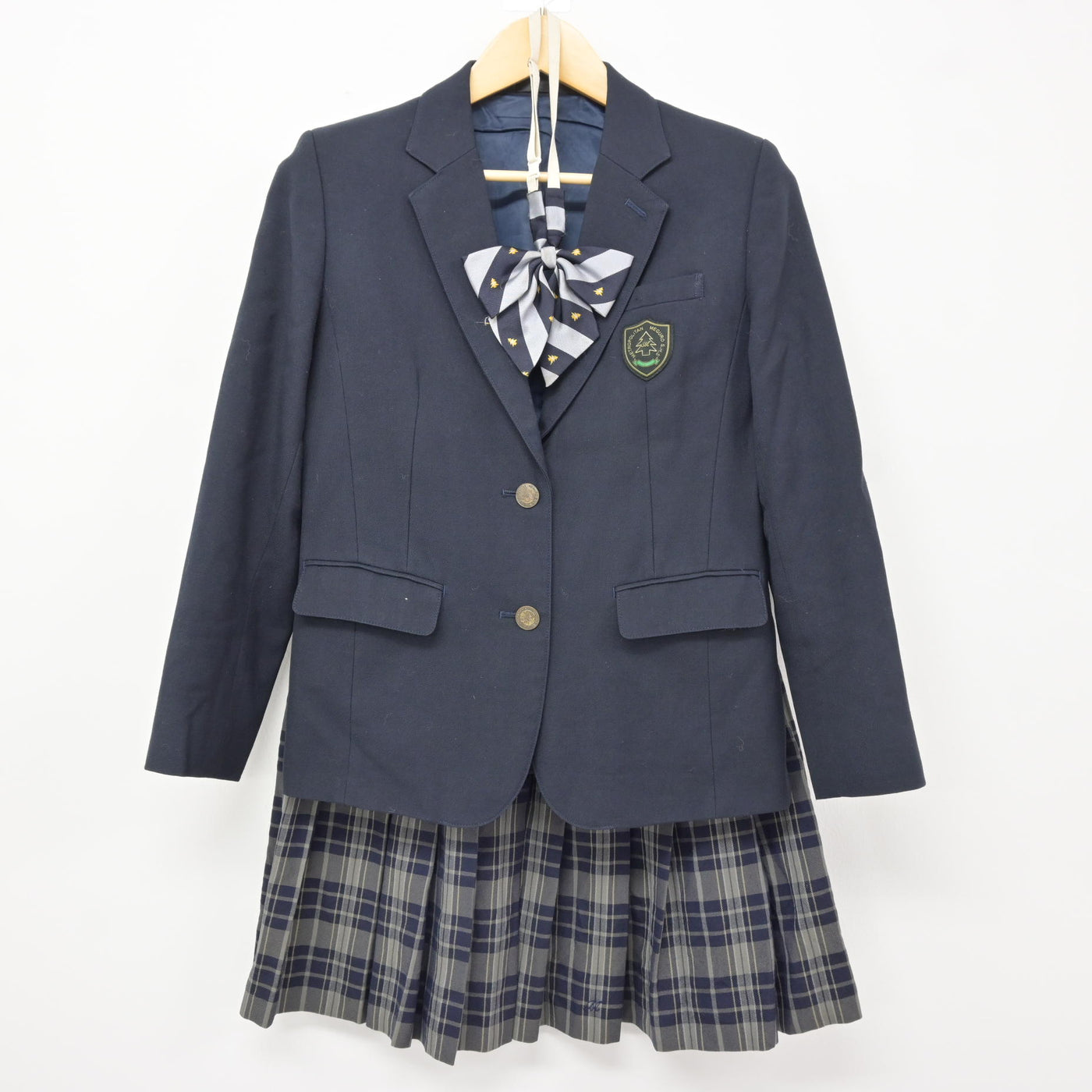 【中古】東京都 目黒高等学校 女子制服 3点 (ブレザー・スカート) sf115077