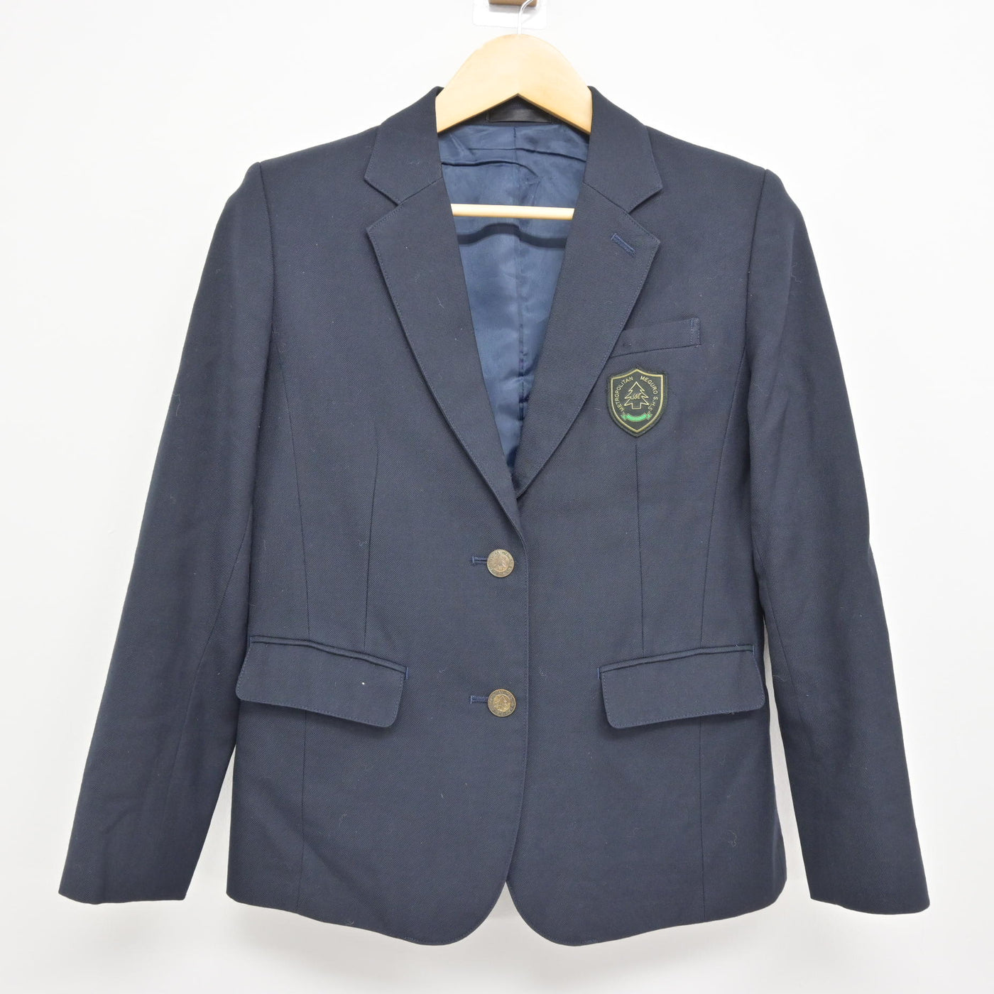 【中古】東京都 目黒高等学校 女子制服 3点 (ブレザー・スカート) sf115077