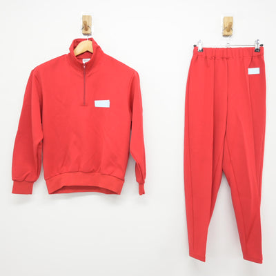 【中古】富山県 雄山高等学校 女子制服 2点 (ジャージ 上・ジャージ 下) sf115082