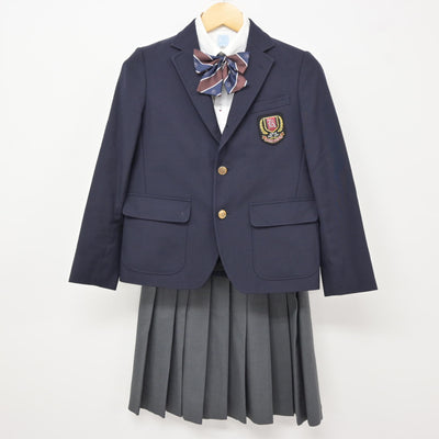 【中古】大阪府 関西大倉中学校・高等学校 女子制服 5点 (ブレザー・シャツ・スカート) sf115084