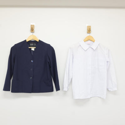 【中古】埼玉県 杉戸中学校 女子制服 2点 (ブレザー・シャツ) sf115097