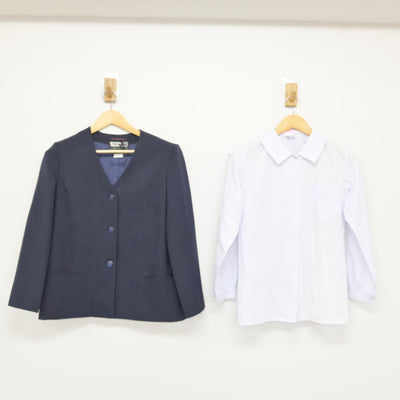 【中古】埼玉県 杉戸中学校 女子制服 2点 (ブレザー・シャツ) sf115098