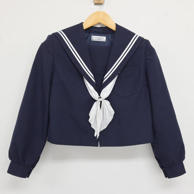 【中古】愛知県 八幡中学校 女子制服 3点 (セーラー服・スカート) sf115102