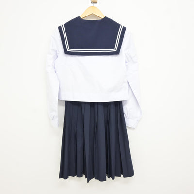 【中古】愛知県 八幡中学校 女子制服 2点 (セーラー服・スカート) sf115106