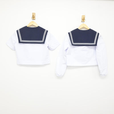 【中古】愛知県 八幡中学校 女子制服 2点 (セーラー服・セーラー服) sf115107