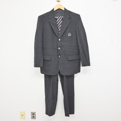 【中古】広島県 総合技術高等学校 男子制服 3点 (ブレザー・ズボン) sf115109