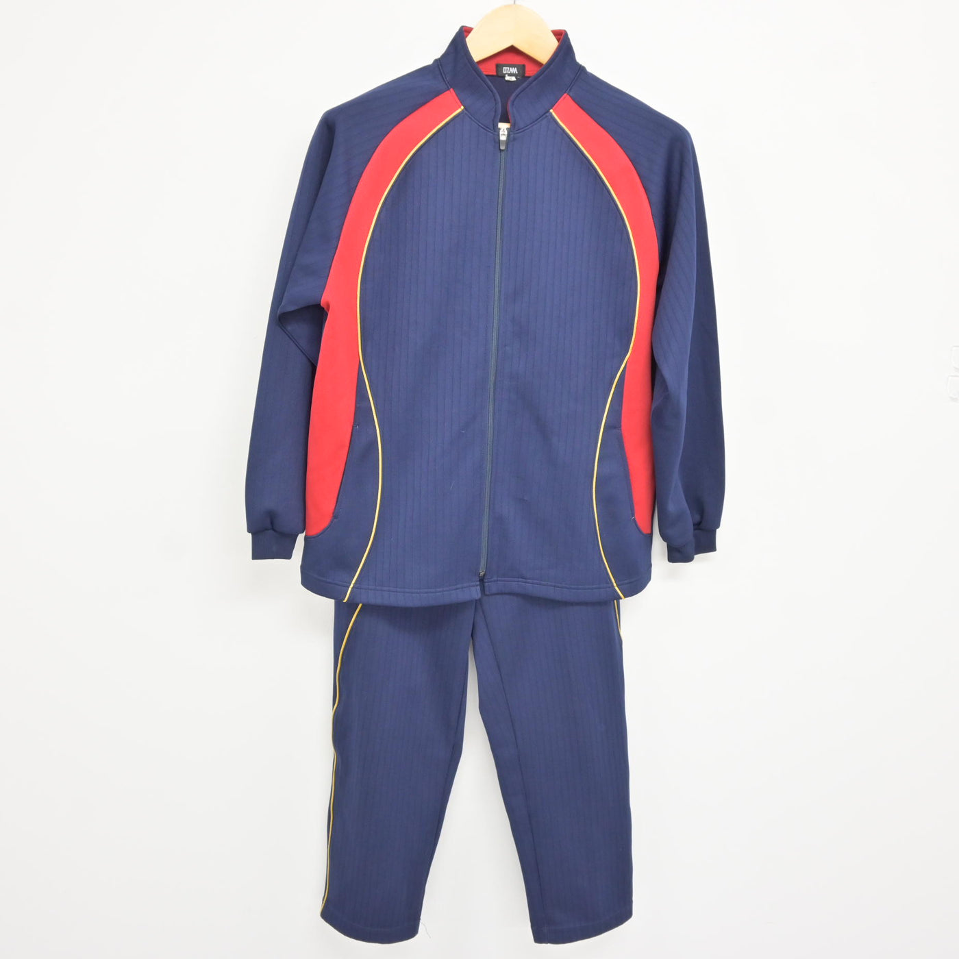 中古】 わせがく高等学校 女子制服 2点 (ジャージ 上・ジャージ