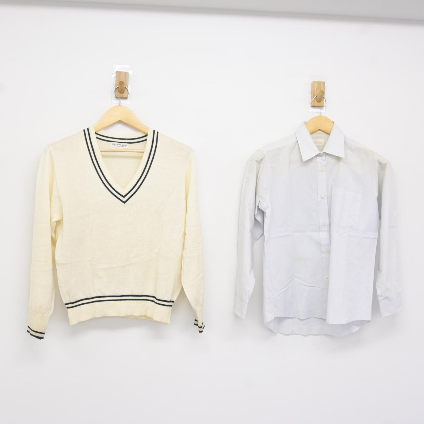【中古】大阪府 旭高等学校 女子制服 2点 (ニット・シャツ) sf115224