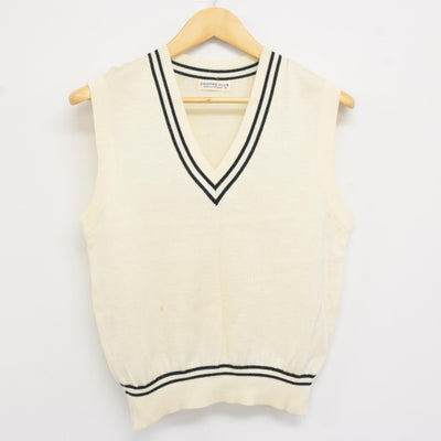 【中古】大阪府 旭高等学校 女子制服 2点 (ニットベスト・シャツ) sf115225