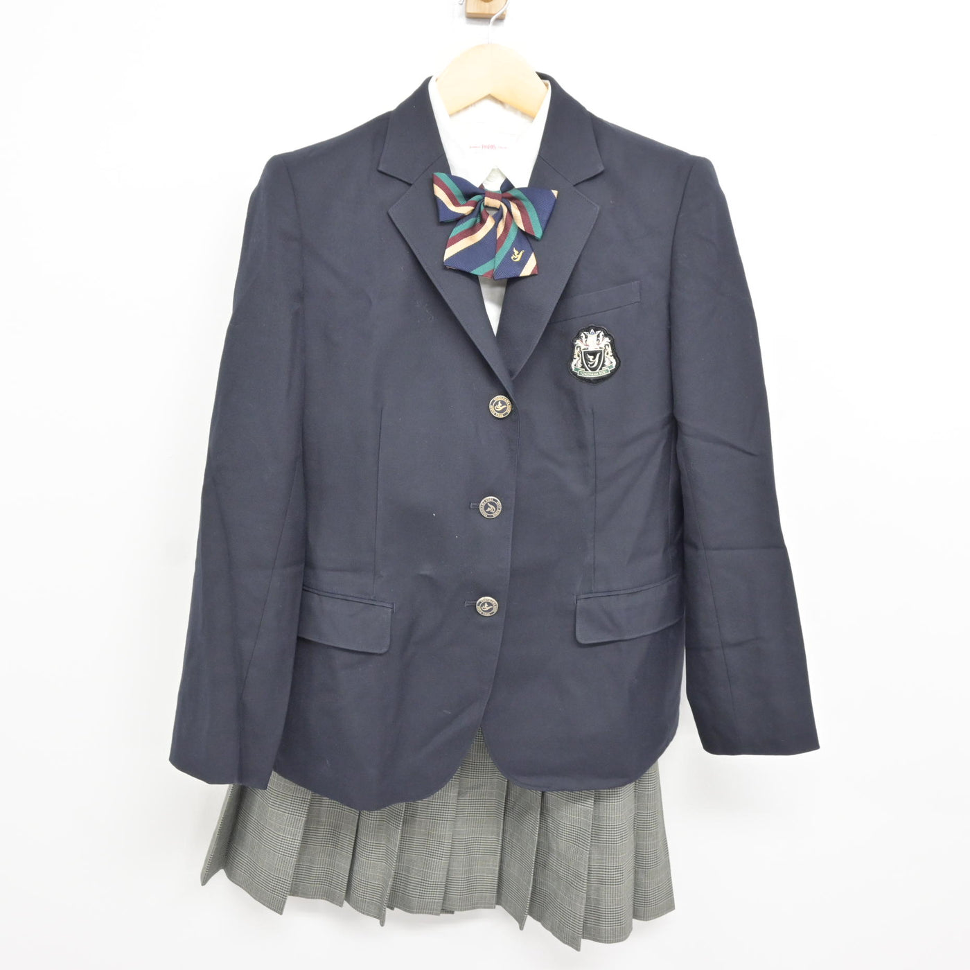 【中古】神奈川県 横浜創英中学校・高等学校 女子制服 4点 (ブレザー・シャツ・スカート) sf115228