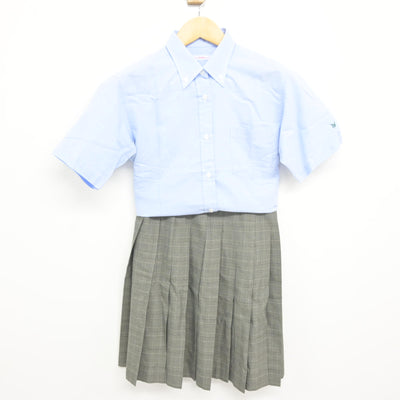 【中古】神奈川県 横浜創英中学校・高等学校 女子制服 3点 (シャツ・シャツ・スカート) sf115230