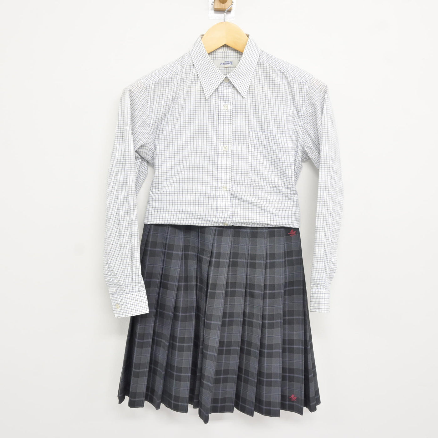 【中古】岐阜県 瑞浪高等学校 女子制服 3点 (ブレザー・シャツ・スカート) sf115240