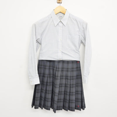 【中古】岐阜県 瑞浪高等学校 女子制服 3点 (ブレザー・シャツ・スカート) sf115240