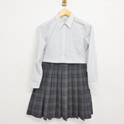 【中古】岐阜県 瑞浪高等学校 女子制服 2点 (シャツ・スカート) sf115241