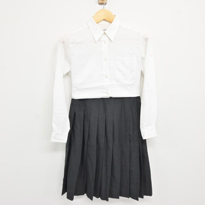 【中古】兵庫県 兵庫大学附属須磨ノ浦高等学校 女子制服 3点 (ブレザー・シャツ・スカート) sf115243