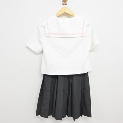 【中古】兵庫県 兵庫大学附属須磨ノ浦高等学校 女子制服 2点 (セーラー服・スカート) sf115244
