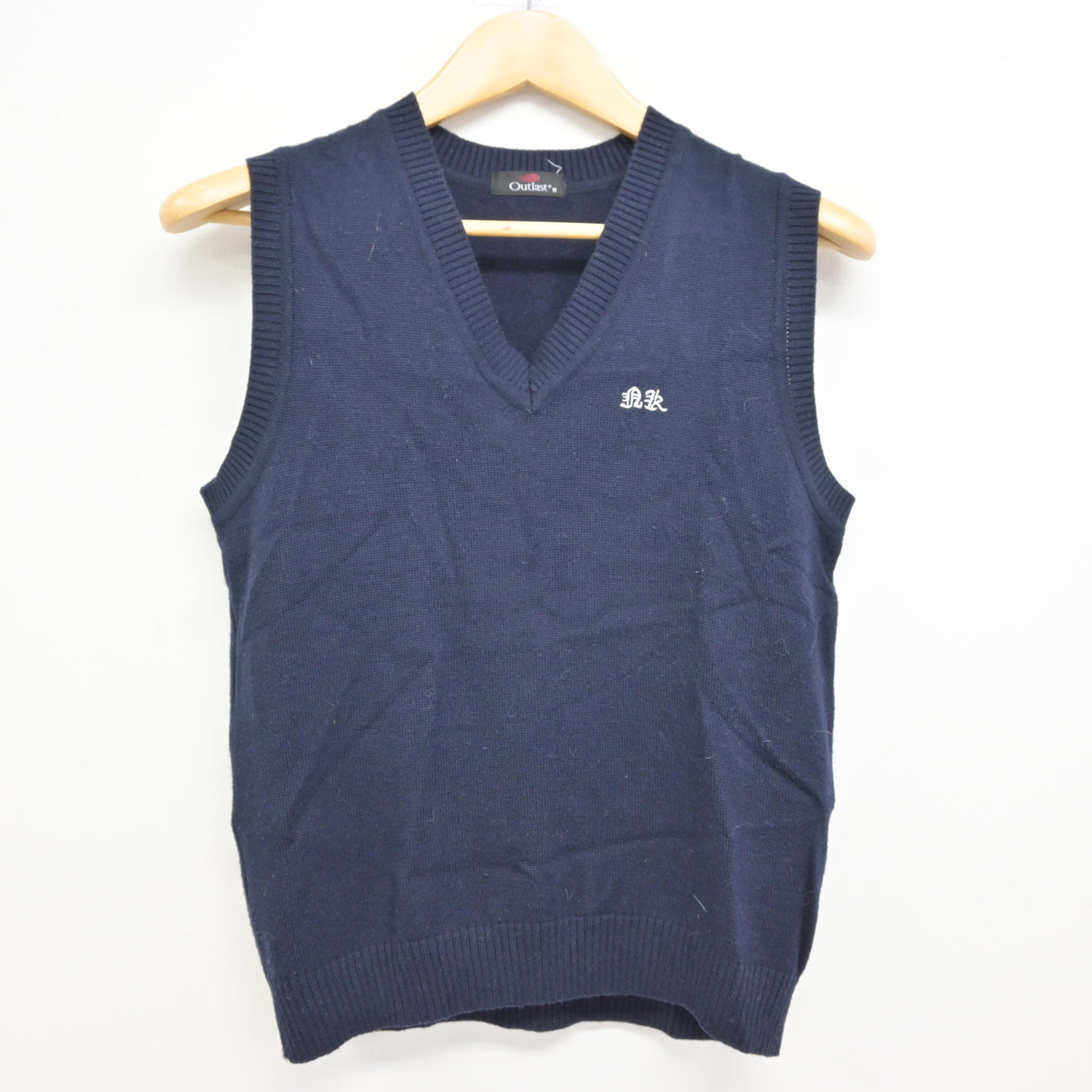 【中古】宮城県 名取北高等学校 女子制服 2点 (ニットベスト・スカート) sf115258