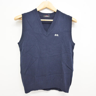 【中古】宮城県 名取北高等学校 女子制服 2点 (ニットベスト・スカート) sf115258