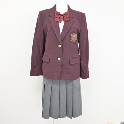 【中古】茨城県 常総学院高等学校/旧制服 女子制服 3点 (ブレザー・スカート) sf115262