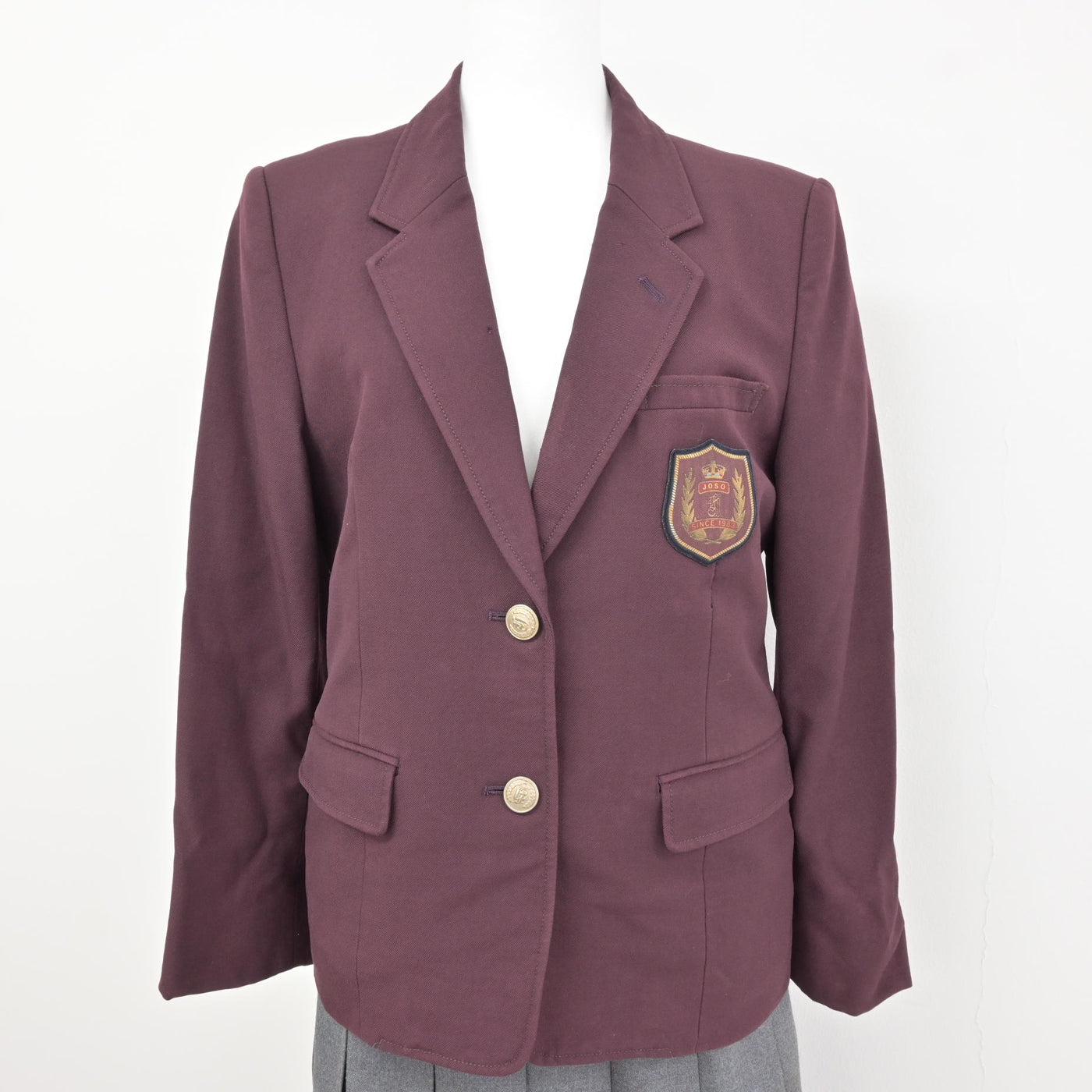 【中古】茨城県 常総学院高等学校/旧制服 女子制服 3点 (ブレザー・スカート) sf115262