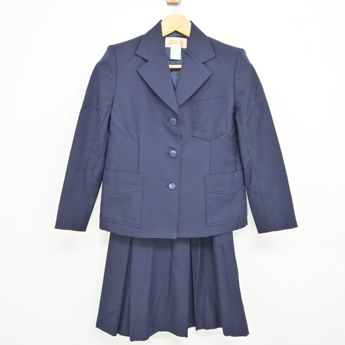 中古】千葉県 土気高等学校 女子制服 4点 (ブレザー・シャツ