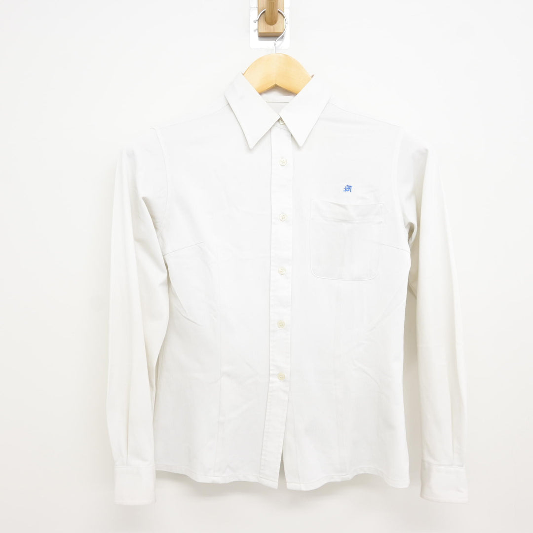 中古】福岡県 武蔵台高等学校 女子制服 2点 (ニットベスト・シャツ