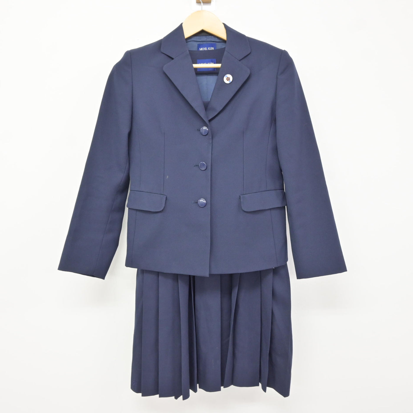 【中古】茨城県 土浦第二高等学校 女子制服 3点 (ブレザー・ジャンパースカート) sf115338