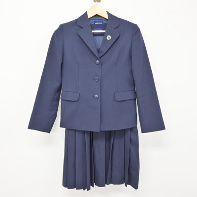 【中古】茨城県 土浦第二高等学校 女子制服 3点 (ブレザー・ジャンパースカート) sf115338