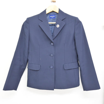 【中古】茨城県 土浦第二高等学校 女子制服 3点 (ブレザー・ジャンパースカート) sf115338