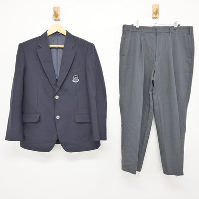 【中古】茨城県 霞ヶ浦高等学校 男子制服 3点 (ブレザー・ズボン・ズボン) sf115352