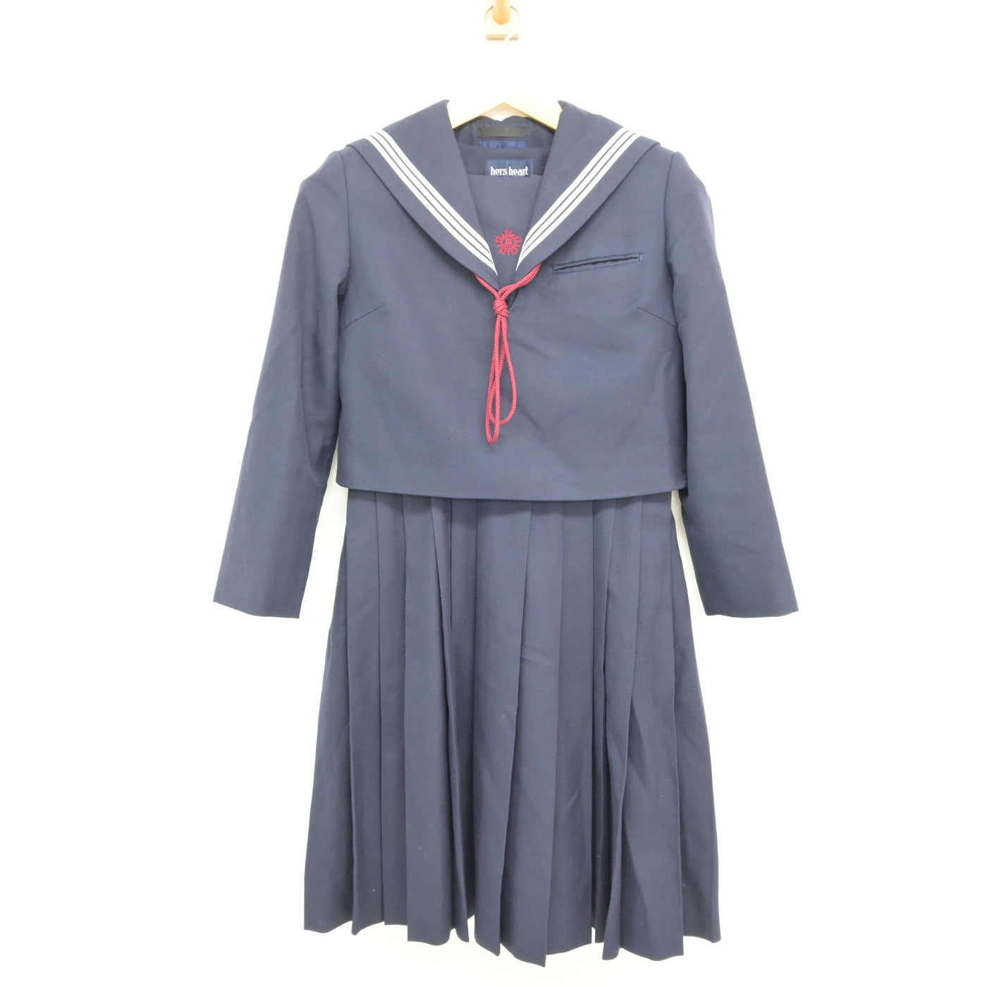 【中古】熊本県 玉名高等学校 女子制服 3点 (セーラー服・ジャンパースカート) sf115384
