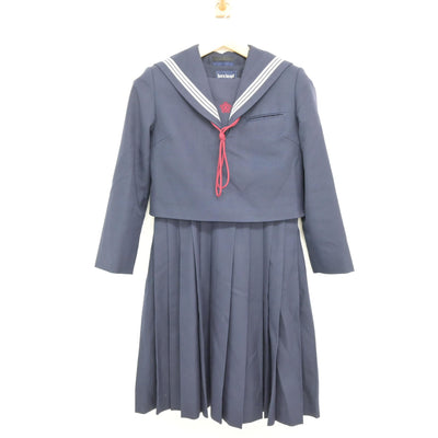 【中古】熊本県 玉名高等学校 女子制服 3点 (セーラー服・ジャンパースカート) sf115384