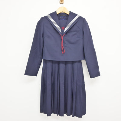 【中古】熊本県 玉名高等学校 女子制服 3点 (セーラー服・ジャンパースカート) sf115385