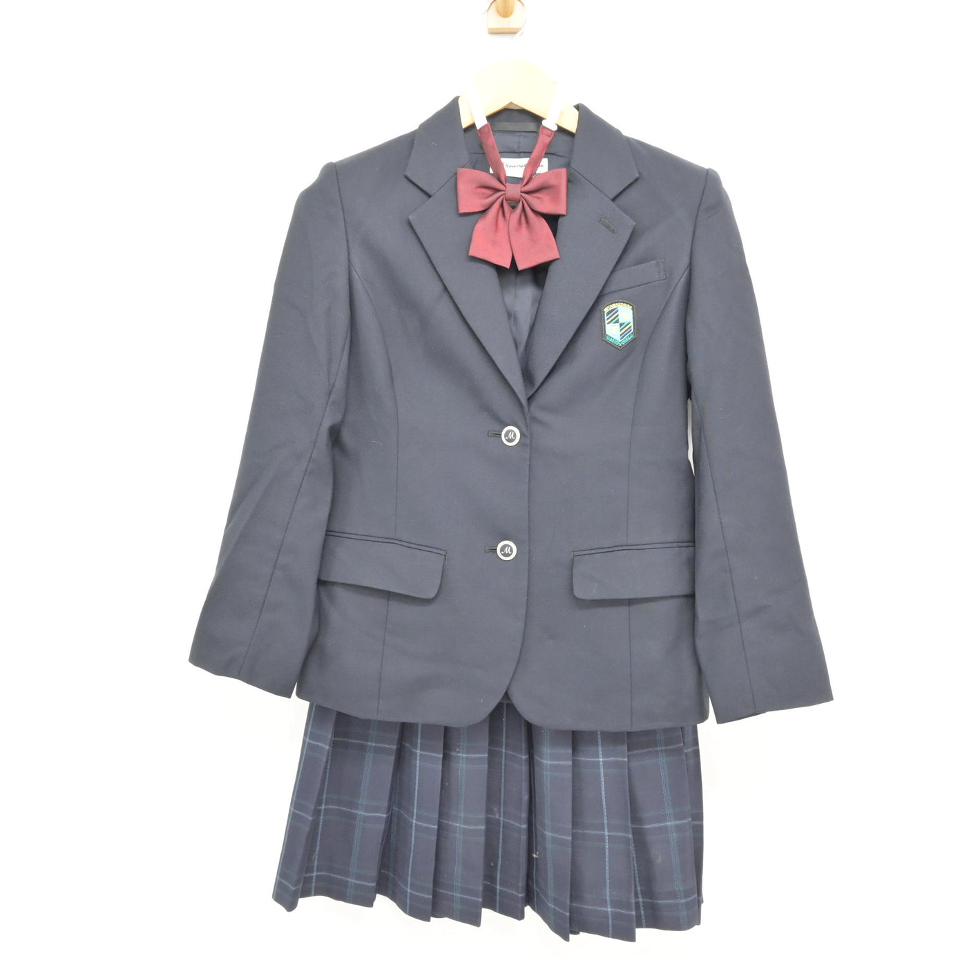 【中古】神奈川県 宮前平中学校 女子制服 4点 (ブレザー・スカート) sf115388