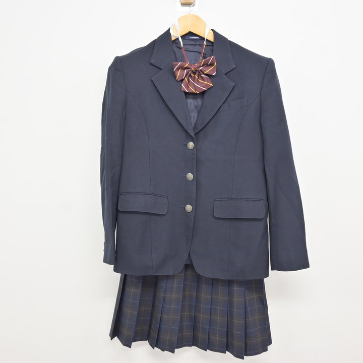 雄物川高校　制服　ブレザー I54/Y(中古)秋田県 雄物川高校 女子制服5点 /大きめ/LL/EL/3L/W72/丈60