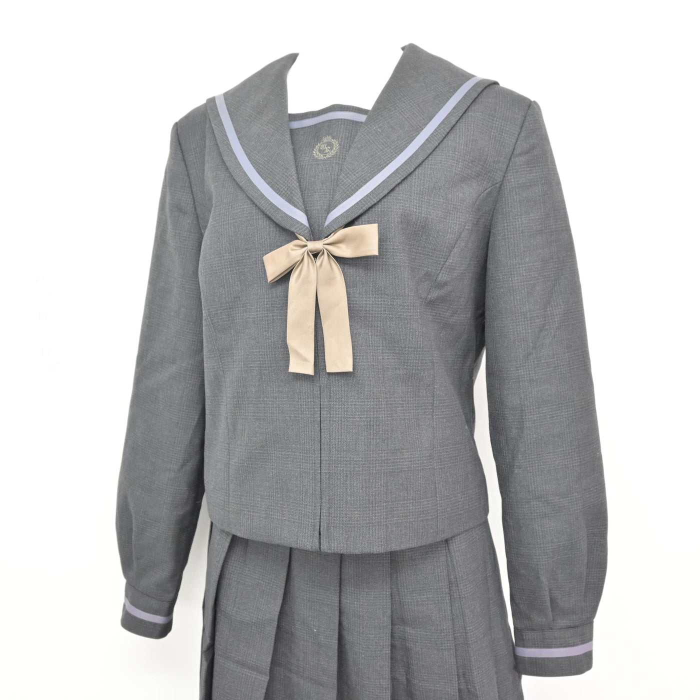 【中古】埼玉県 浦和麗明高等学校 女子制服 3点 (セーラー服・スカート) sf115394