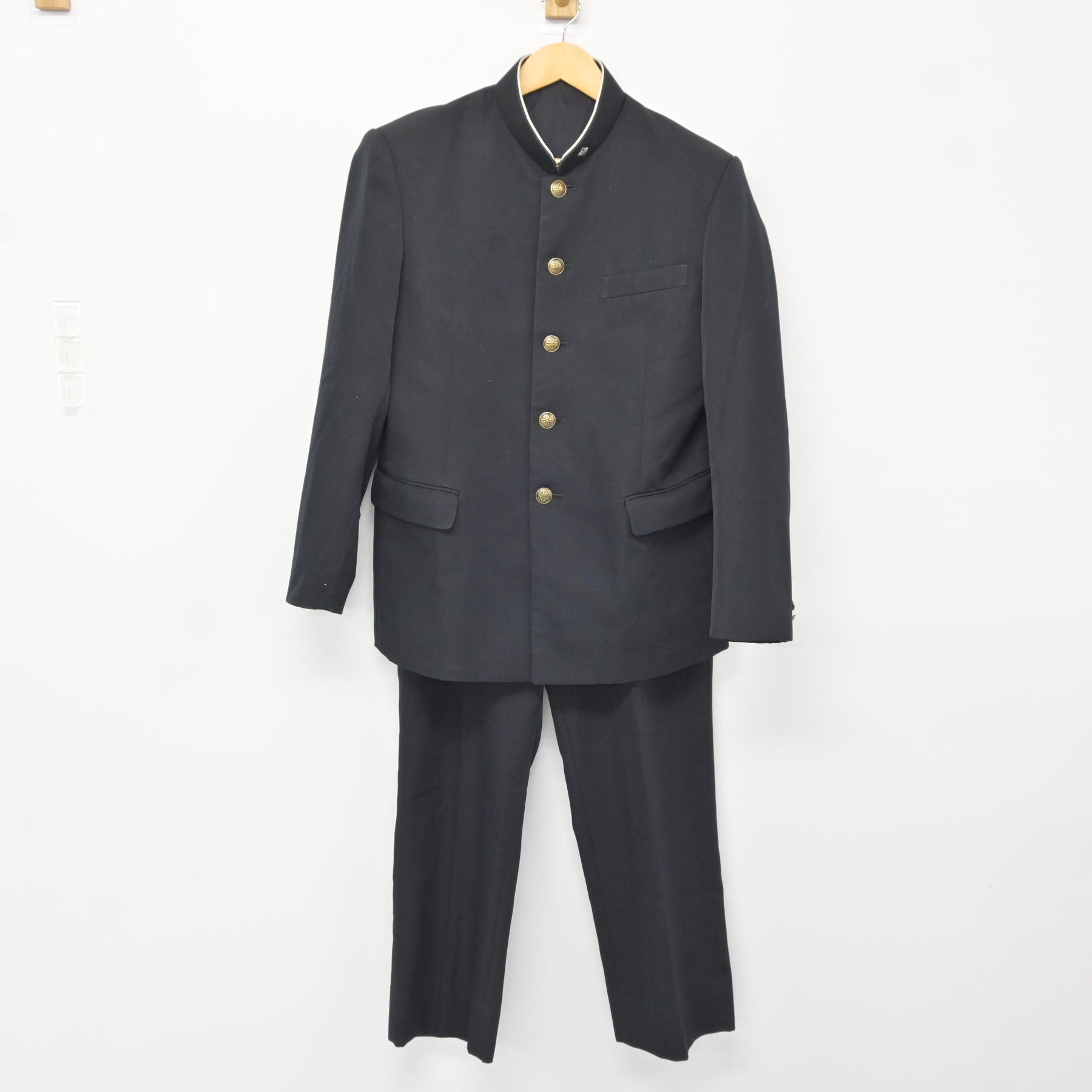 中古】埼玉県 朝霞高等学校 男子制服 3点 (学ラン・ズボン) sf115406
