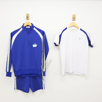 【中古】兵庫県 大庄中学校 女子制服 3点 (ジャージ 上・体操服 上・体操服 下) sf115414