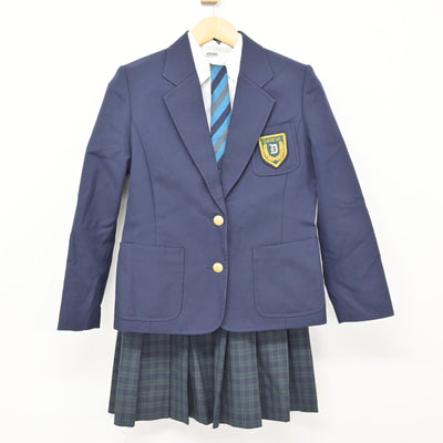 【中古】福岡県 第一薬科大学付属高等学校 女子制服 5点 (ブレザー・シャツ・スカート) sf115422