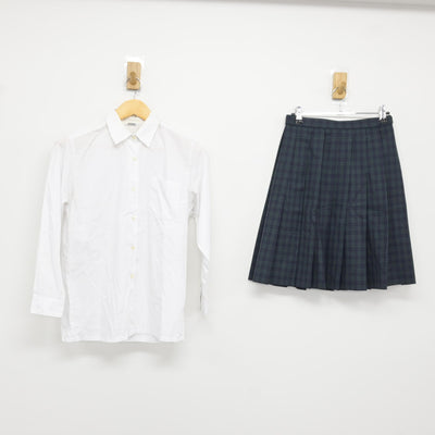 【中古】福岡県 第一薬科大学付属高等学校 女子制服 5点 (ブレザー・シャツ・スカート) sf115422