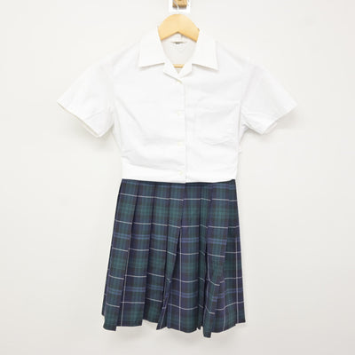【中古】福岡県 第一薬科大学附属高等学校 女子制服 2点 (ブラウス・スカート) sf115426