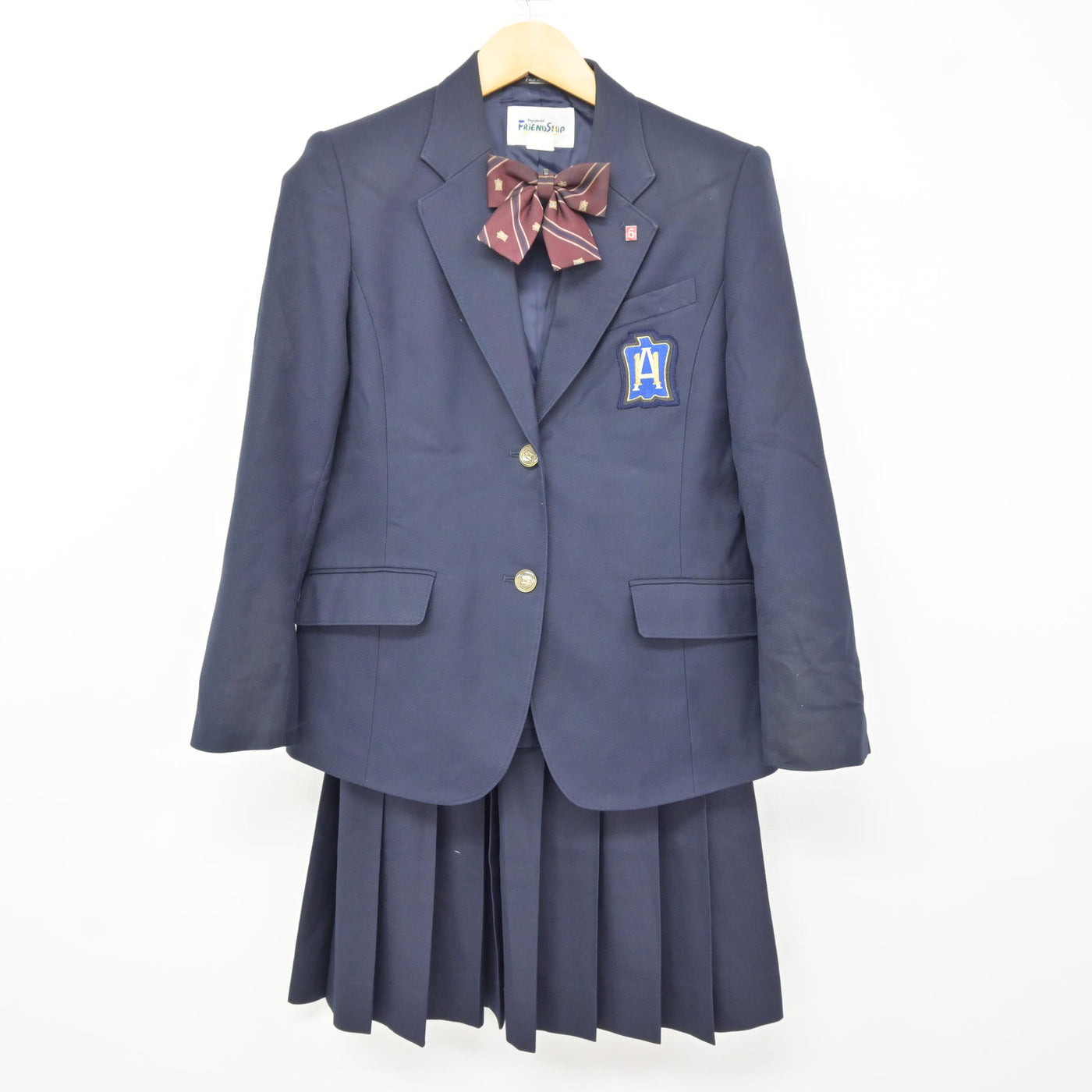 【中古】東京都 足立区立第十一中学校 女子制服 4点 (ブレザー・スカート) sf115433